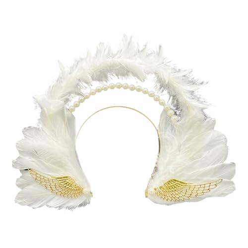 YUNNIAN Anmutiger gefiederter Kopfschmuck, Haarschmuck, einzigartiger gefiederter Kopfschmuck für Cosplay-Veranstaltungen und Fotografie YUNNIAN Anmutiger gefiederter Kopfschmuck, Haarschmuck, einzigartiger gefiederter Kopfschmuck für Cosplay-Veranstaltungen und Fotografie von YUNNIAN