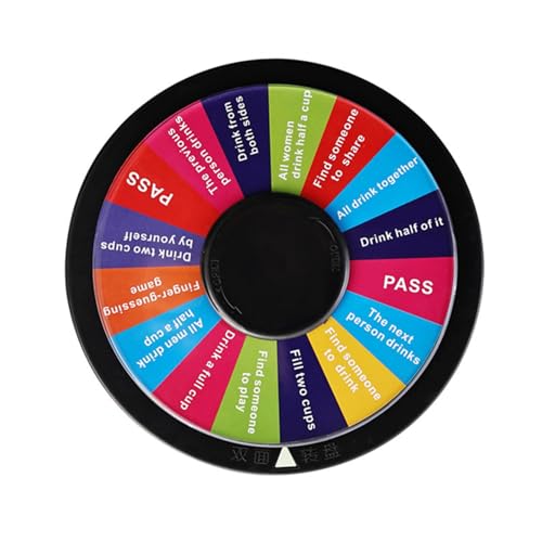 YUNNIAN Doppelseitiges Rotierendes Roulettes Board Interaktiv KTV Roulettesrad Für Gruppenversammlungen Trinkspielrad Mit Rotierenden Äxten YUNNIAN Doppelseitiges Rotierendes Roulettes Board Interaktiv KTV Roulettesrad Für Gruppenversammlungen Trinkspielrad Mit Rotierenden Äxten von YUNNIAN