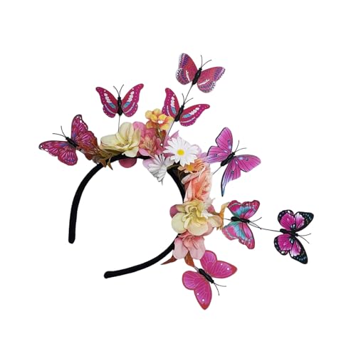 YUNNIAN Flexible Schmetterlingsblumenhaarband Ethnisches Kopfstück Mit Design Perfekt Für Cocktail Partys Und Hochzeitsveranstaltung Halloween Kostüm Kopfstück YUNNIAN Flexible Schmetterlingsblumenhaarband Ethnisches Kopfstück Mit Design Perfekt Für Cocktail Partys Und Hochzeitsveranstaltung Halloween Kostüm Kopfstück von YUNNIAN