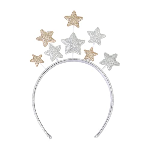 YUNNIAN Haarreif für Erwachsene und Kinder, Neujahrsparty, glänzend, fünfzackig, Sternform, Festival, Haarreif für Aufführungen, Uni-Kopfschmuck YUNNIAN Haarreif für Erwachsene und Kinder, Neujahrsparty, glänzend, fünfzackig, Sternform, Festival, Haarreif für Aufführungen, Uni-Kopfschmuck von YUNNIAN