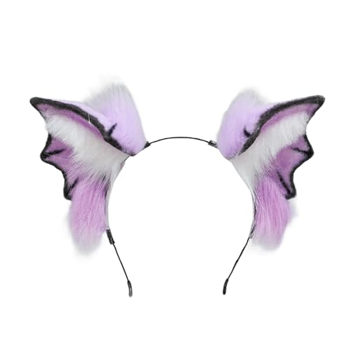 YUNNIAN Handgefertigte Blutsauger-Haarspange, Fledermäuse, Anime, Festival, Haarteil, Halloween, Haarband für Kostüm, Anime-Liebhaber, verstellbarer Draht, Katzenohr-Haarspange YUNNIAN Handgefertigte Blutsauger-Haarspange, Fledermäuse, Anime, Festival, Haarteil, Halloween, Haarband für Kostüm, Anime-Liebhaber, verstellbarer Draht, Katzenohr-Haarspange von YUNNIAN