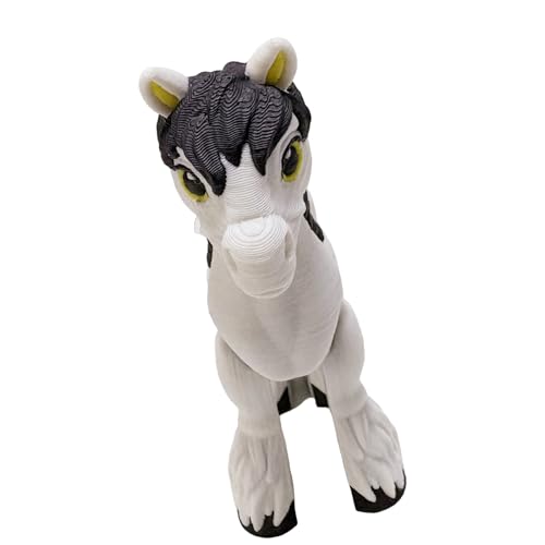 YUNNIAN Interaktives Kleines Pferdemodell Farbiges Tierspielzeug Mit Beweglichen Gelenken Für Kinderspielzeiten Und Kreativer Desktop Display Pferdestatuette YUNNIAN Interaktives Kleines Pferdemodell Farbiges Tierspielzeug Mit Beweglichen Gelenken Für Kinderspielzeiten Und Kreativer Desktop Display Pferdestatuette von YUNNIAN