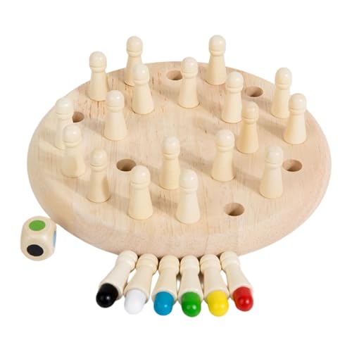 YUNNIAN Kids Memory Game Frühes Bildungsspielzeug Farbgedächtnis Schach Kognitive Fähigkeiten Aufbauen Familienbrettspiel Für 3+ Intelligenzentwicklung Von 3 Jahren von YUNNIAN