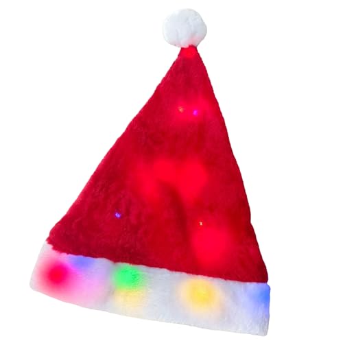 YUNNIAN Leuchtende Weihnachtsmannmützen für Kinder, glitzernd, bequem, für Familienfeiern und Veranstaltungen YUNNIAN Leuchtende Weihnachtsmannmützen für Kinder, glitzernd, bequem, für Familienfeiern und Veranstaltungen von YUNNIAN