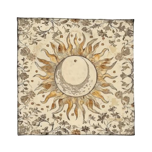 YUNNIAN Premium Velvets Meditations Matten Verfügen Über Esoterica Muster Tarot Ritual Stoff Für Spirituelle Versammlungen Nicht Überrutschen Tarots Matten von YUNNIAN