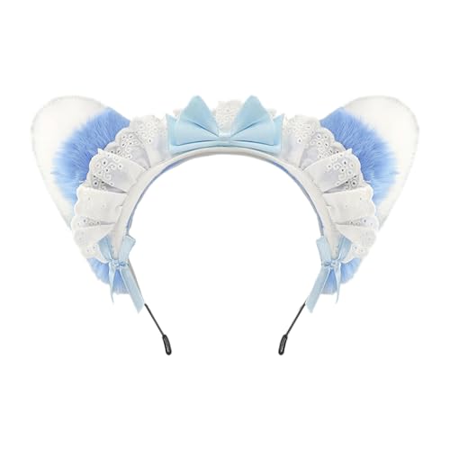 YUNNIAN Schöne Bowknot Ohrhaarband Maid Mode Accessoire Frauen Erwachsene Kostüm Dekoration Süßes Maid Mode Haarband von YUNNIAN