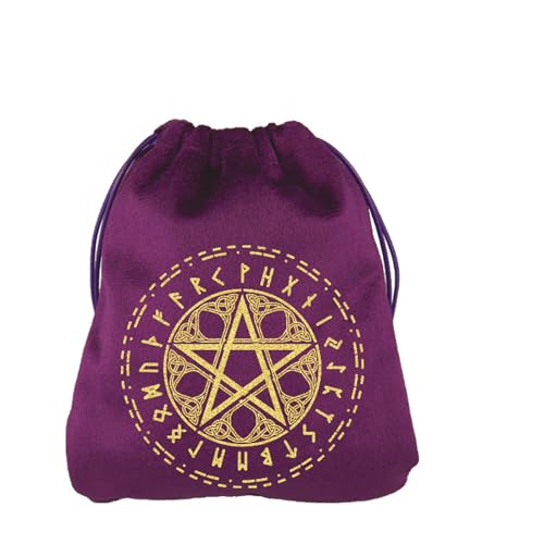 YUNNIAN Soft Tarot Card Bag Tragbare Dices Organisatoren Draw String Bag Tarots Deckhalter Für Kostbare Kristall Uhr Weichschmuckbeutel Spielen Kartenlager Schutzschutzschutz von YUNNIAN