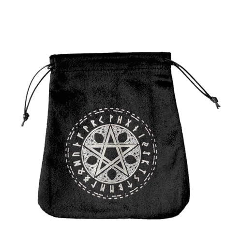YUNNIAN Soft Tarot Card Bag Tragbare Dices Organisatoren Draw String Bag Tarots Deckhalter Für Kostbare Kristall Uhr Weichschmuckbeutel Spielen Kartenlager Schutzschutzschutz von YUNNIAN