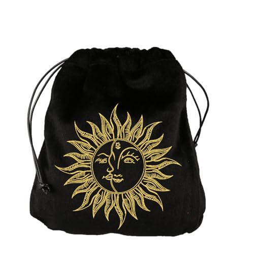 YUNNIAN Soft Tarot Card Bag Tragbare Dices Organisatoren Draw String Bag Tarots Deckhalter Für Kostbare Kristall Uhr Weichschmuckbeutel Spielen Kartenlager Schutzschutzschutz von YUNNIAN