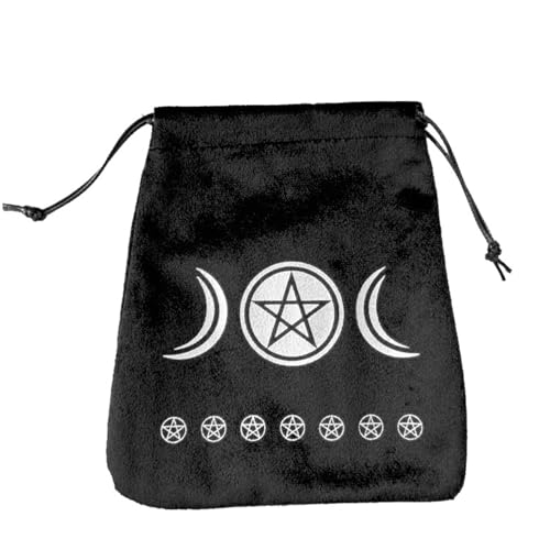 YUNNIAN Soft Tarot Card Bag Tragbare Dices Organisatoren Draw String Bag Tarots Deckhalter Für Kostbare Kristall Uhr Weichschmuckbeutel Spielen Kartenlager Schutzschutzschutz von YUNNIAN