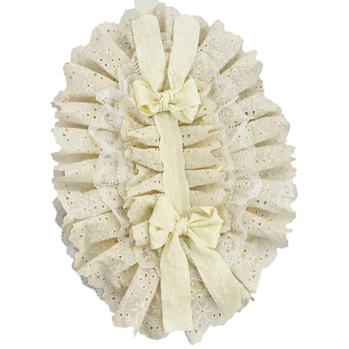 YUNNIAN Verstellbare Motorhaube Mit Einzigartigen Spitzenblumen Dekoration Für Anime Cosplay Hochzeiten Fotoshootings Victorian Headwear Elegant Tanzparty von YUNNIAN