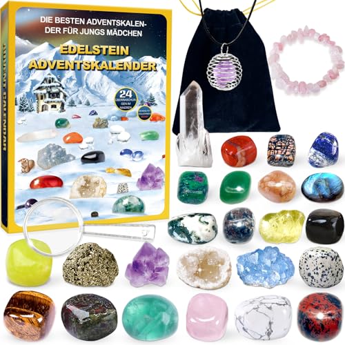Adventskalender Kristalle, Adventskalender 2024 kinder mit 24 Tage Weihnachtskalender Countdown, Natürlichen Mineralien und Edelsteine, Weihnacht Geschenk für Mädchen Jungen-Deutsche Ausgabe Adventskalender Kristalle, Adventskalender 2024 kinder mit 24 Tage Weihnachtskalender Countdown, Natürlichen Mineralien und Edelsteine, Weihnacht Geschenk für Mädchen Jungen-Deutsche Ausgabe von YUNSTK