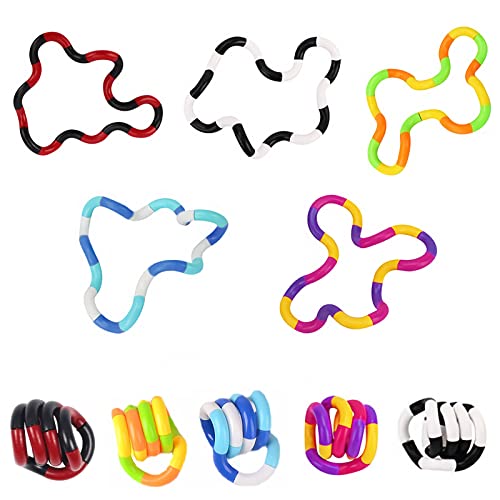 YUNYAN 5 Stück Fidget Twister Handspielzeug Stressabbau Twister Fidget Toy Sensorik Spielzeug Anti-Stress-Spielzeug Handspielzeug Autismus Hand-Augen-Koordinationsspielzeug von YUNYAN