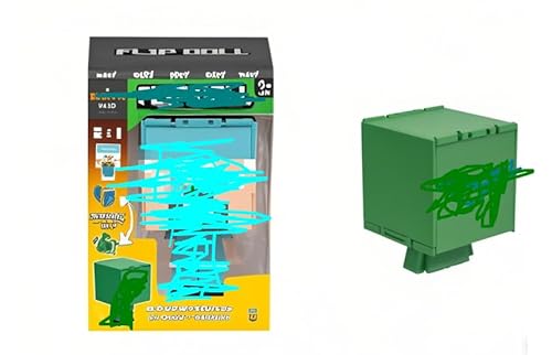 YUPDFGB Flippin’ Figs Figurensammlung mit 2-in-1-Spielfigur, maßstabsgetreu, ca. 9 cm, große Köpfe und pixeliges Design YUPDFGB Flippin’ Figs Figurensammlung mit 2-in-1-Spielfigur, maßstabsgetreu, ca. 9 cm, große Köpfe und pixeliges Design von YUPDFGB