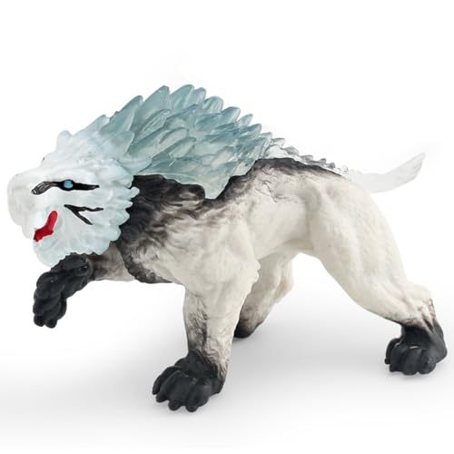 YUPDFGB Säbelzahntiger Realistische Mythische Monster detailgetreu Gefährlichen und Furchterregenden Rückenkristallen ideal als kleines Geschenk für Kinder ab 3 Jahren von YUPDFGB