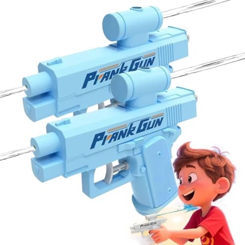 Prank Two-Way Water Gun, 2pcs Prank Reverse Water Guns, Prank Squirt Guns, Reverse Water Squirter Toy for Summer Outdoor Garden Backyard Lawn (Blau) von YURNB