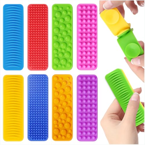 Sensorik Spielzeug 8 Stück Sensory Toys Set Stressabbau-Spielzeug für Kinder und Erwachsene, Zufällige Farben von YUSHWENPTY