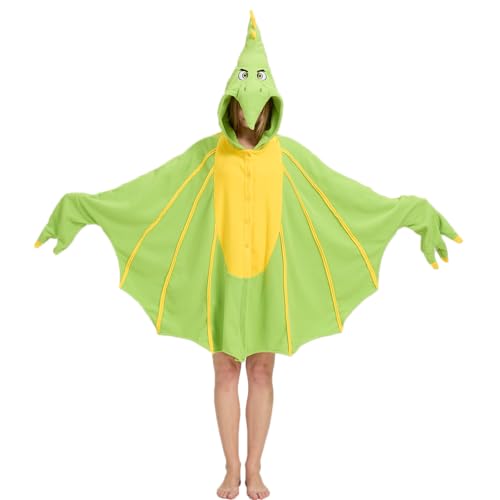 YUTCOTC Flugsaurier-Kostüm Flugsaurier mit Kapuze Halloween-Kostüme Party Umhang Cosplay Erwachsene YUTCOTC Flugsaurier-Kostüm Flugsaurier mit Kapuze Halloween-Kostüme Party Umhang Cosplay Erwachsene von YUTCOTC