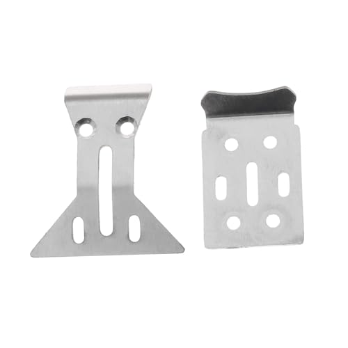 YUTNGYNG Metall Edelstahl Chassis Guard Schutz, Profil Unterbodenschutz Für 1/24 Buggys Hält, Upgrades Gewichtsverteilung Fernsteuerung Auto Bodenschutzplatte, Teile Zubehör von YUTNGYNG