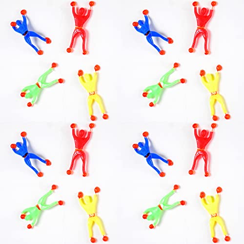 YUTOU 20 Stücke Männer Fensterkletterer Männer Fenster Klettermann Spielzeug Klebrige Wand-Kletter-Spider-Man Fensterwanderer Crawler Dehnbar Klebrige Spielzeug für Kinder Party von YUTOU