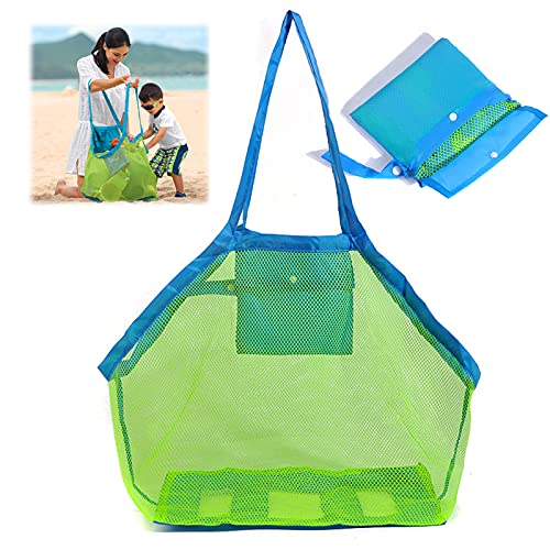 YUTOU Sandspielzeug Tasche, Strandtasche Strandspielzeug Netztasche Große, Aufbewahrungstasche für Strandspielzeug, Netztasche für Sandspielzeug, Wiederverwendbare Faltbare für Kinder Aufräumsack YUTOU Sandspielzeug Tasche, Strandtasche Strandspielzeug Netztasche Große, Aufbewahrungstasche für Strandspielzeug, Netztasche für Sandspielzeug, Wiederverwendbare Faltbare für Kinder Aufräumsack von YUTOU