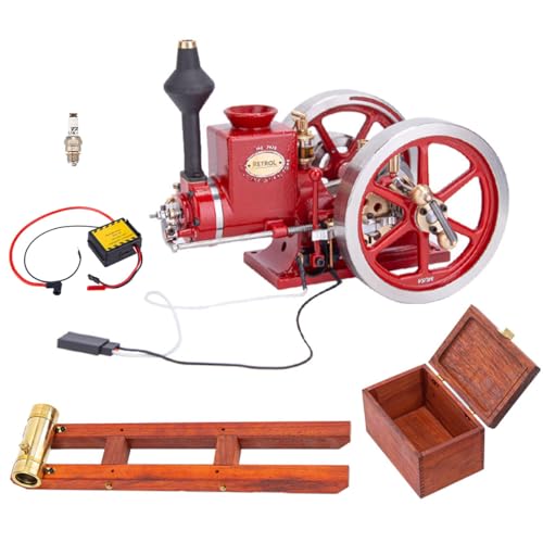 YUTT HM-01 Hit and Miss Engine Set, 4-Takt horizontales Hit and Miss Motormodell, das für Erwachsene funktioniert, einstellbare Geschwindigkeit, wissenschaftliches Experimentierspielzeug YUTT HM-01 Hit and Miss Engine Set, 4-Takt horizontales Hit and Miss Motormodell, das für Erwachsene funktioniert, einstellbare Geschwindigkeit, wissenschaftliches Experimentierspielzeug von YUTT