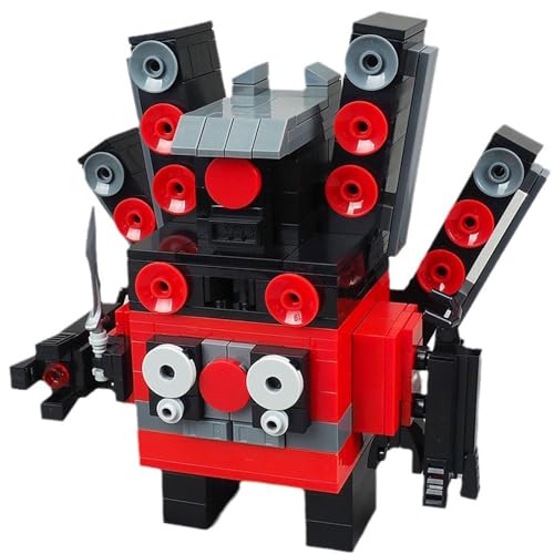 YUTVTNPUKM Bausteine Figure Toilet Titan Kameramann Sprecher Fernsehmann Skibidi Spielzeug Building Block Assembly Kinder Erwachsene Fans Großes Konstruktions Bausatz Klemmbausteine Geschenk A von YUTVTNPUKM