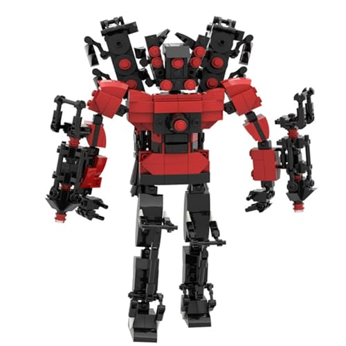 YUTVTNPUKM Bausteine Figure Toilet Titan Kameramann Sprecher Fernsehmann Skibidi Spielzeug Building Block Assembly Kinder Erwachsene Fans Großes Konstruktions Bausatz Klemmbausteine Geschenk A von YUTVTNPUKM