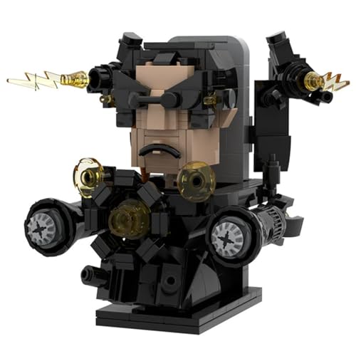 YUTVTNPUKM Bausteine Figure Toilet Titan Kameramann Sprecher Fernsehmann Skibidi Spielzeug Building Block Assembly Kinder Erwachsene Fans Großes Konstruktions Bausatz Klemmbausteine Geschenk D von YUTVTNPUKM