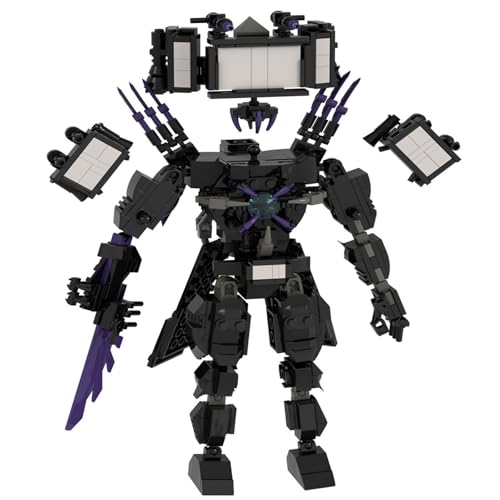 YUTVTNPUKM Bausteine Figure Toilet Titan Kameramann Sprecher Fernsehmann Skibidi Spielzeug Building Block Assembly Kinder Erwachsene Fans Großes Konstruktions Bausatz Klemmbausteine Geschenk E von YUTVTNPUKM
