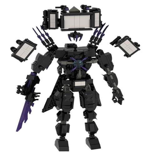 YUTVTNPUKM Bausteine Figure Toilet Titan Kameramann Sprecher Fernsehmann Skibidi Spielzeug Building Block Assembly Kinder Erwachsene Fans Großes Konstruktions Bausatz Klemmbausteine Geschenk F von YUTVTNPUKM