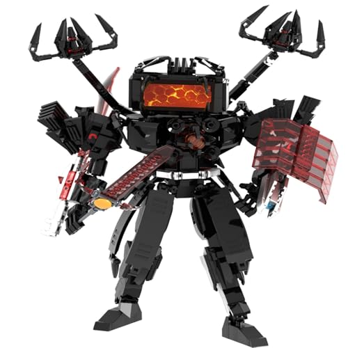 YUTVTNPUKM Bausteine Figure Toilet Titan Kameramann Sprecher Fernsehmann Skibidi Spielzeug Building Block Assembly Kinder Erwachsene Fans Großes Konstruktions Bausatz Klemmbausteine Geschenk G von YUTVTNPUKM