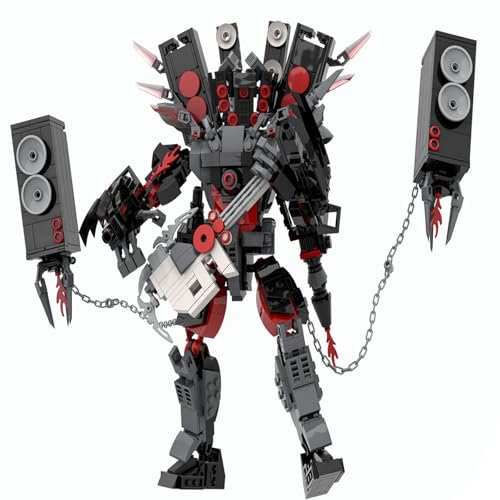 YUTVTNPUKM Bausteine Figure Toilet Titan Kameramann Sprecher Fernsehmann Skibidi Spielzeug Building Block Assembly Kinder Erwachsene Fans Großes Konstruktions Bausatz Klemmbausteine Geschenk I von YUTVTNPUKM