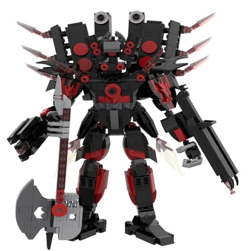 YUTVTNPUKM Bausteine Figure Toilet Titan Kameramann Sprecher Fernsehmann Skibidi Spielzeug Building Block Assembly Kinder Erwachsene Fans Großes Konstruktions Bausatz Klemmbausteine Geschenk Jungen A von YUTVTNPUKM