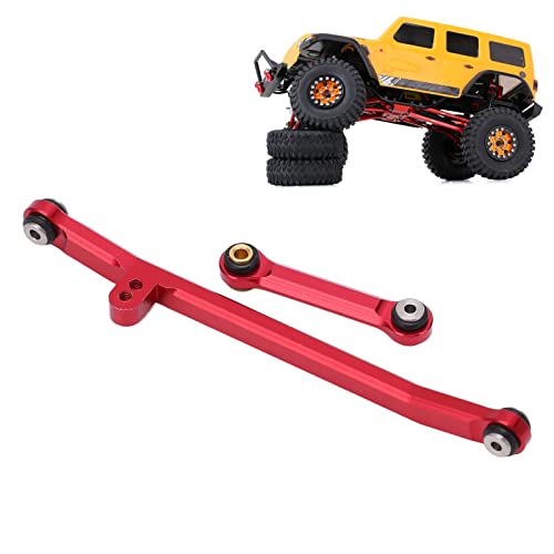YUUGAA RC Lenkstange, Aluminiumlegierung Ersatz Stabiles RC Zubehör für Axial SCX24 90081 AXI00001 AXI00002 1/24 RC Auto(rot) von YUUGAA