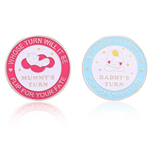 New Parent Decision Coin, New Dad Gifts New Mum Gifts New Parents Gifts, Mum to Be Gifts, After Birth Essentials for Mum Dad to Be Gifts, Parents to Be Gifts for Mommy and Daddy to Celebrate New Baby New Parent Decision Coin, New Dad Gifts New Mum Gifts New Parents Gifts, Mum to Be Gifts, After Birth Essentials for Mum Dad to Be Gifts, Parents to Be Gifts for Mommy and Daddy to Celebrate New Baby von YUWJOOWEE