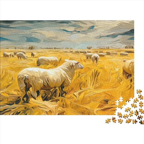 Abstract Art Puzzle 1000 Teile Erwachsene | Sheep | 1000 Teile Puzzle Für Erwachsene Und Kinder Ab 14 Jahren Holzpuzzle 1000pcs (75x50cm) von YUXINYUE