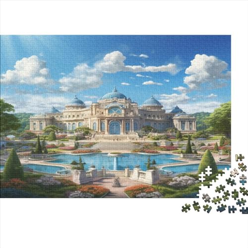 Ancient Castles Holzpuzzle für Erwachsene und Kinder, 1000 Teile, Holzpuzzle, europäische Architektur, Geschenk, Dekoration, 1000 Stück (75 x 50 cm) von YUXINYUE