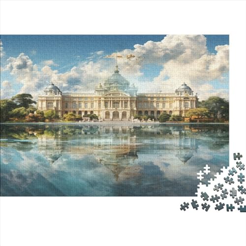 Ancient Castles Puzzle 500 Teile European Palace Classic Puzzle DIY Kit Holzspielzeug Unique Gift Home Decor 500pcs (52x38cm) von YUXINYUE