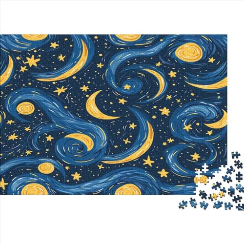Beautiful Moon Puzzle 500 Teile Classic Puzzle DIY Kit Holzspielzeug Unique Gift Home Decor 500pcs (52x38cm) von YUXINYUE