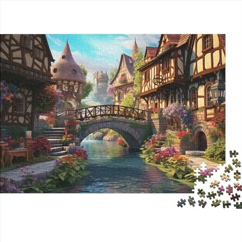 Cityscape Architecture Puzzles Für Erwachsene 300 Teile Puzzle Cartoon Puzzle Für Lernspiele Wohnkultur Dekompressionsspiel Wohnkultur Geschenk 300pcs (40x28cm) von YUXINYUE