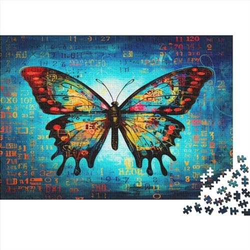 Colourful Butterfly 300 Teile Puzzle Geeignet Für Erwachsene Und Kinder Ab 12 Jahren 300pcs (40x28cm) von YUXINYUE