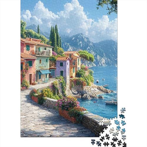 Comer See Puzzle 1000-teilige Schwer Puzzle Spielzeug Pädagogisches Spiel Impossible Herausforderung Spielzeug Für Erwachsene Und Kinder Ab 14 Jahren 1000pcs (75x50cm) von YUXINYUE