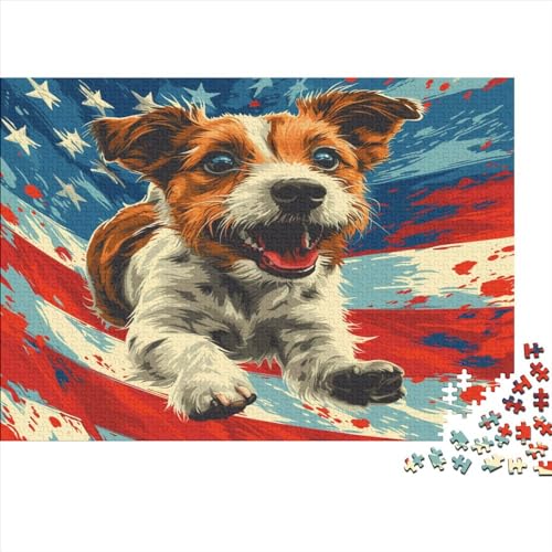Cute Puppy Puzzle 1000 Teile Cartoon Classic Puzzle DIY Kit Holzspielzeug Unique Gift Home Decor 1000pcs (75x50cm) von YUXINYUE