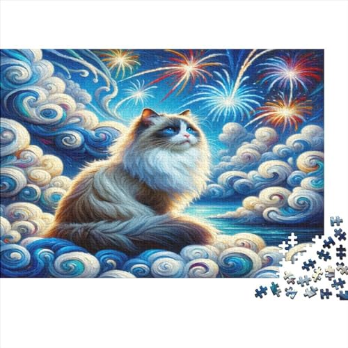 Cute Ragdoll Cat 1000 Teile Puzzle Geeignet Für Erwachsene Und Kinder Ab 12 Jahren 1000pcs (75x50cm) von YUXINYUE