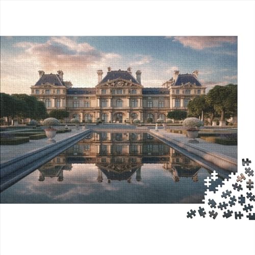 European Architecture 1000Pcs Puzzle Erwachsenen Dekompression Spiel Puzzle Studenten Spielzeug Für Kinder Weihnachten Geburtstagsgeschenke,Holzpuzzle 1000pcs (75x50cm) von YUXINYUE