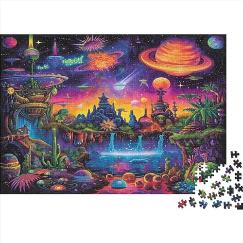 Fantasy World Puzzle 1000 Teile Cartoon Classic Puzzle DIY Kit Holzspielzeug Unique Gift Home Decor 1000pcs (75x50cm) von YUXINYUE