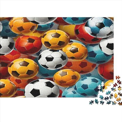 Football Puzzle 1000 Teile Classic Puzzle DIY Kit Holzspielzeug Unique Gift Home Decor 1000pcs (75x50cm) von YUXINYUE