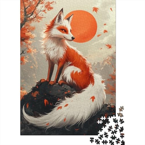 Fuchs Puzzle 1000-teilige Schwer Puzzle Spielzeug Pädagogisches Spiel Impossible Herausforderungsspielzeug Für Erwachsene Und Kinder in Bewährter 1000pcs (75x50cm) von YUXINYUE
