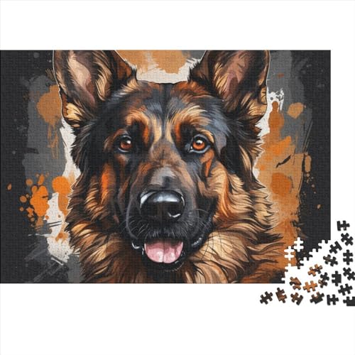 German Shepherd Puzzles Für Kinder500 Teile Karikatur Puzzle DIY Cartoon Puzzle 500 Teile Klassische Puzzles Spielzeug Familienspaß Jigsaw Board 500pcs (52x38cm) von YUXINYUE